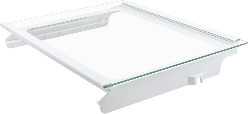 Garsoo W11368751, W11697465 Refrigerator Crisper Drawer Cover Assembly (Frame+Glass) Compatible with for whirlpool, maytag, ikea, replaces W10905531, W10904001 Shelf Frame and W11449890 Glass Shelf - Image 1